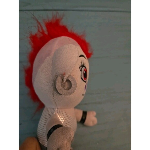Trolls World Tour 8 Inch Small Plush Barb Doll With Pink Mohawk Style Hair Toy - Picture 6 of 7